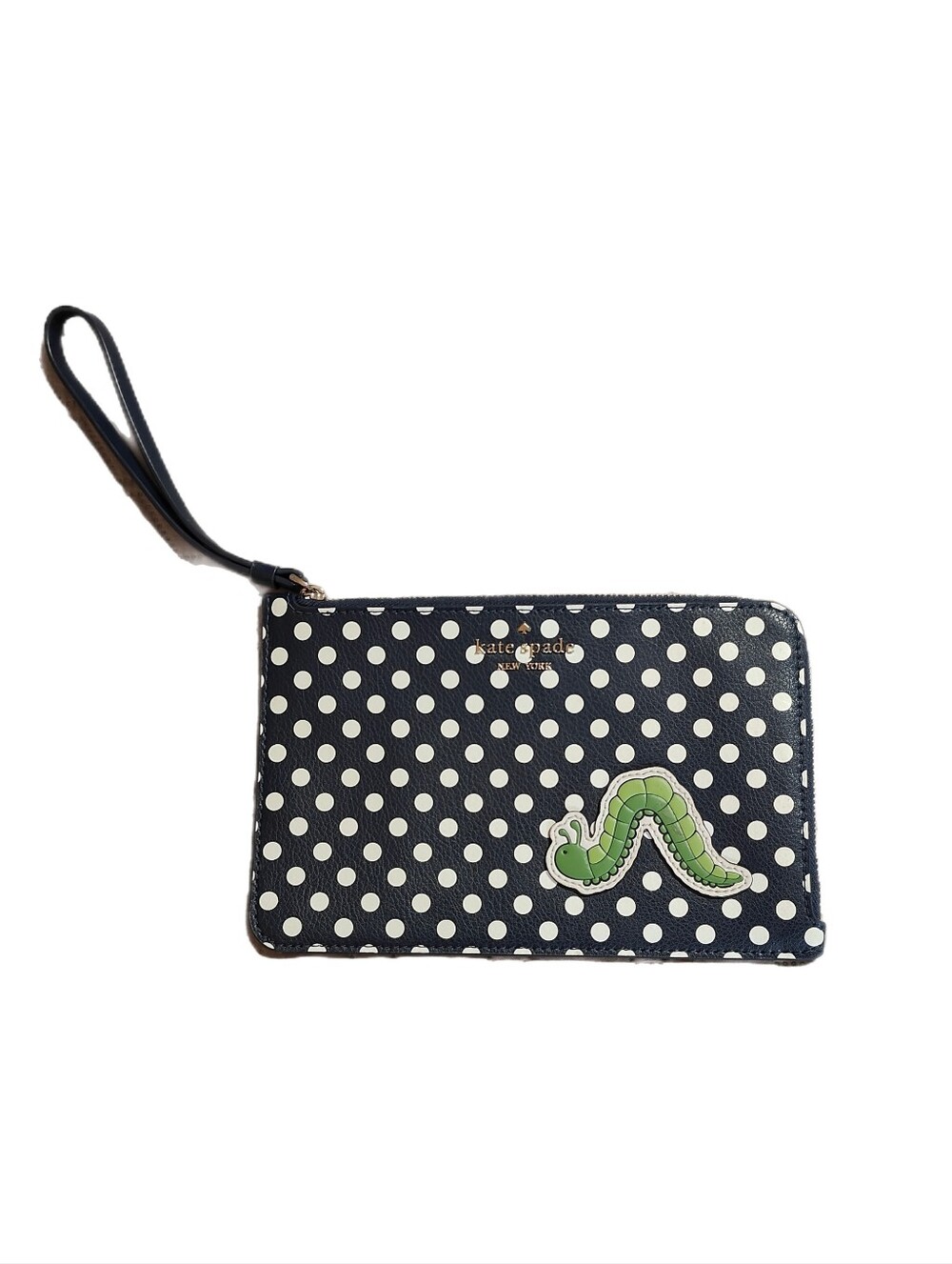Kate Spade Enchanted Forest Inchworm L-Zip Wristlet